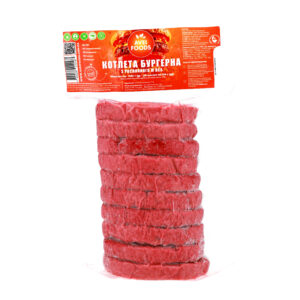 КОТЛЕТА «БУРГЕРНА» рослинна, 10 котлет по 110 грам, маса нетто 1100 грам
